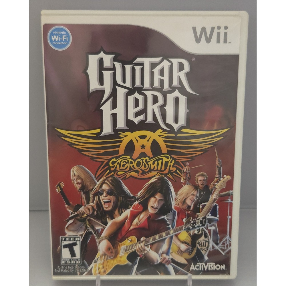 Guitar Hero: Aerosmith - Nintendo Wii - Complete in Box (CIB) W/ Manual - Tested